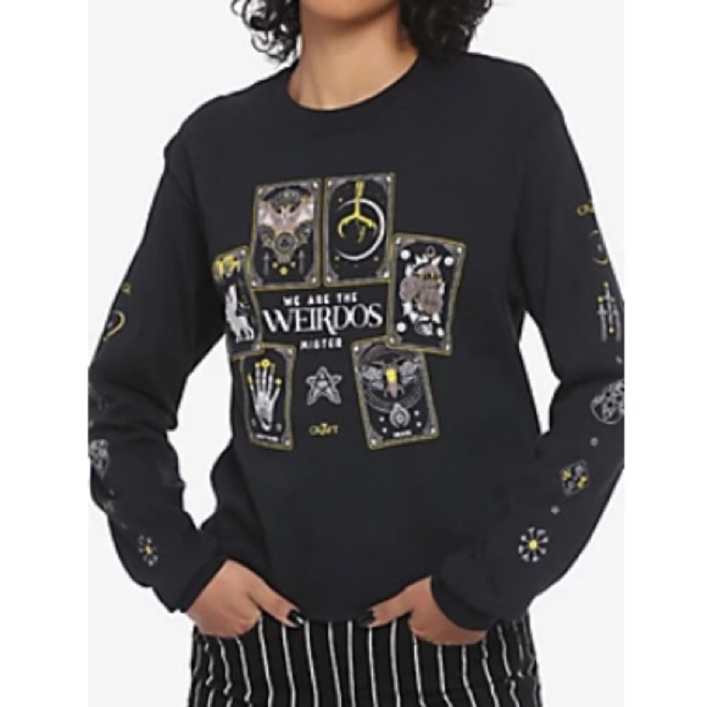 The Craft Weirdos Long Sleeve Tarot Card Crop T shirt